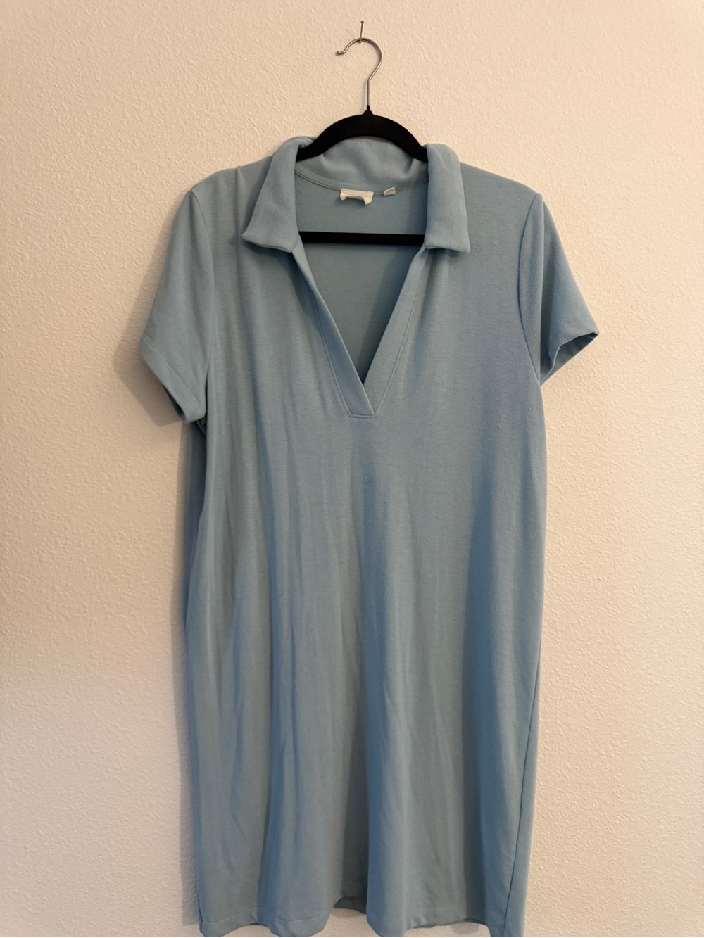 Wilfred Light Blue Collared V-Neck Dress